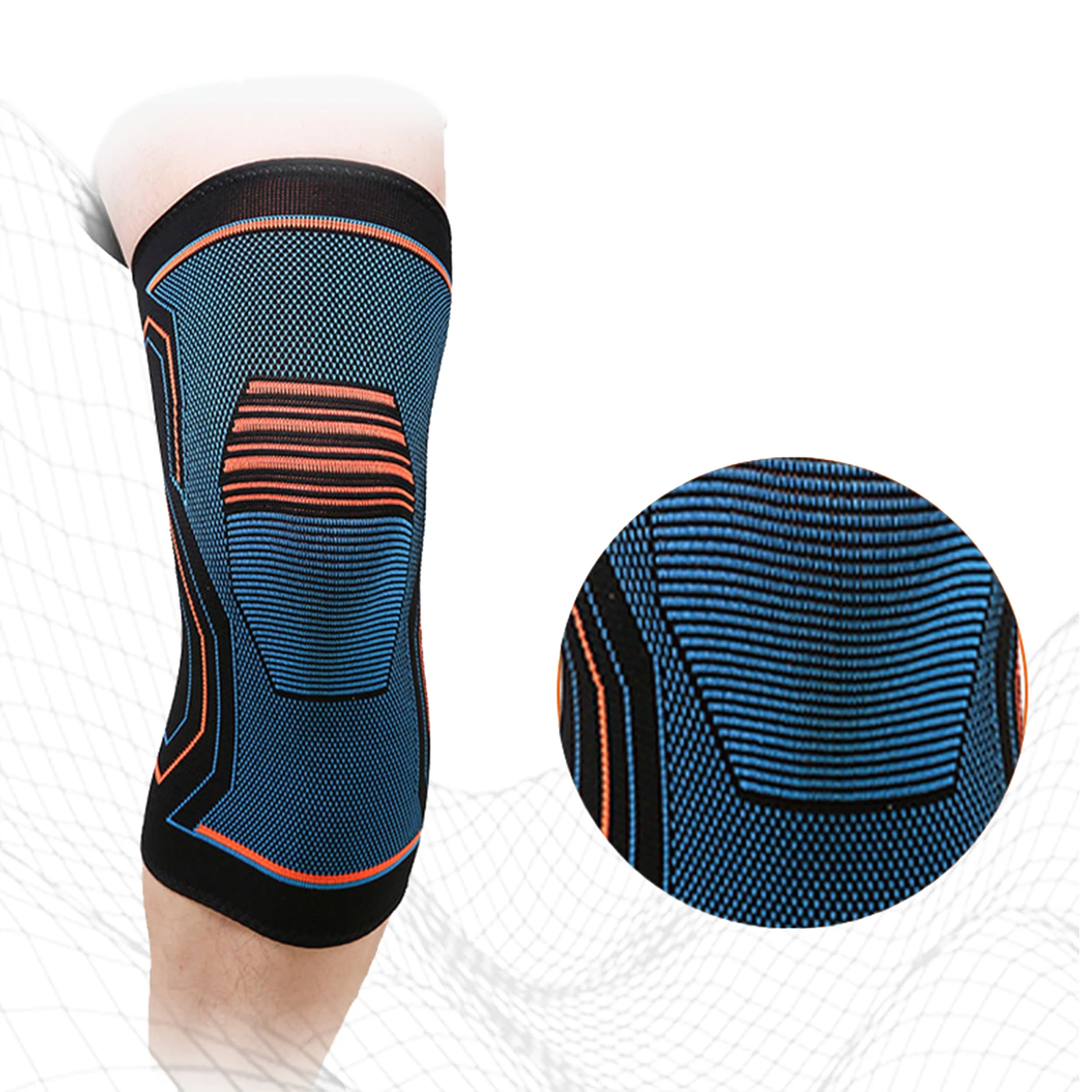 

1PC Compression Knee Brace Workout Knee Support for Joint Pain Relief Running Biking Basketball Knitted Knee Sleeve for Adult