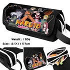 Чехол для карандашей с героями аниме Наруто, водонепроницаемый футляр для учеников и канцелярских принадлежностей, сумка для хранения персонажей мультфильмов Учиха Итачи