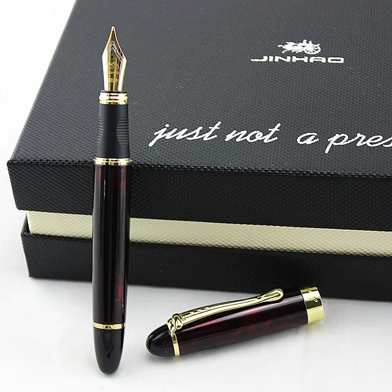 Высокое качество Iraurita перьевая ручка Роскошный Jinhao 450 полностью металлические золотые ручки с зажимом канцелярские принадлежности для офиса и школы
