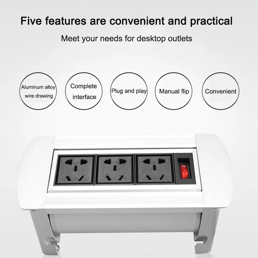 Универсальная настольная розетка скрытая HDMI мультимедийная высокой четкости