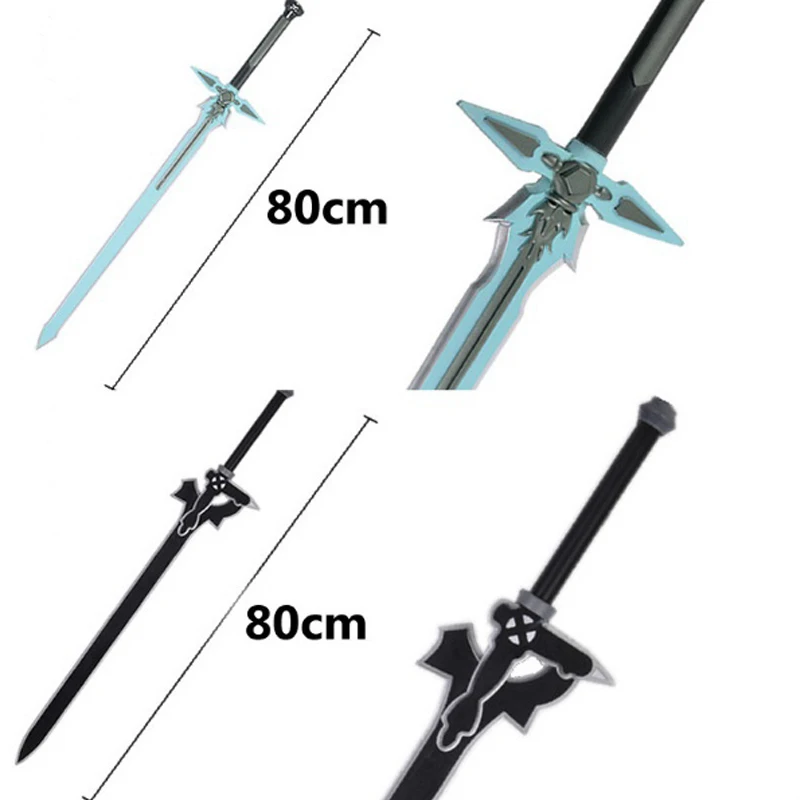 1:1 искусство меча онлайн Темный Repulser Kirito Kirigaya меч Kazuto Косплей prop Yuuki Asuna черный