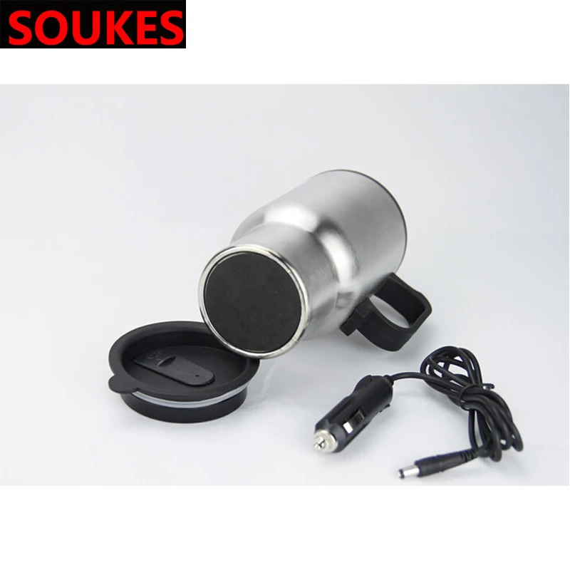 450 мл автомобильный подлокотник нагревательный кофе дорожный термос чашка для