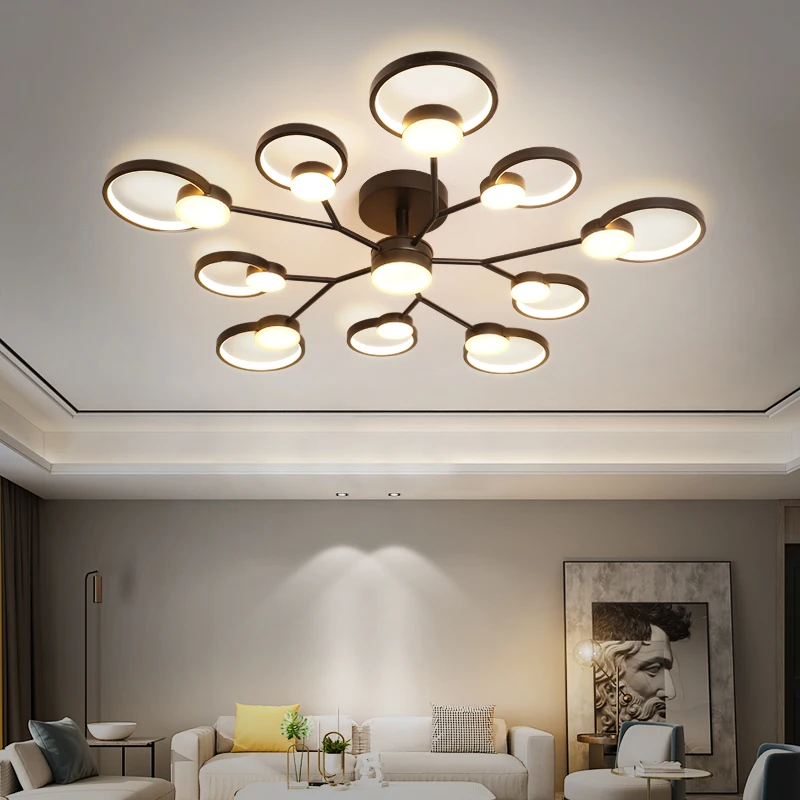 Золотая готовая винтажная люстра потолочная лампа для гостиной спальни домашнее