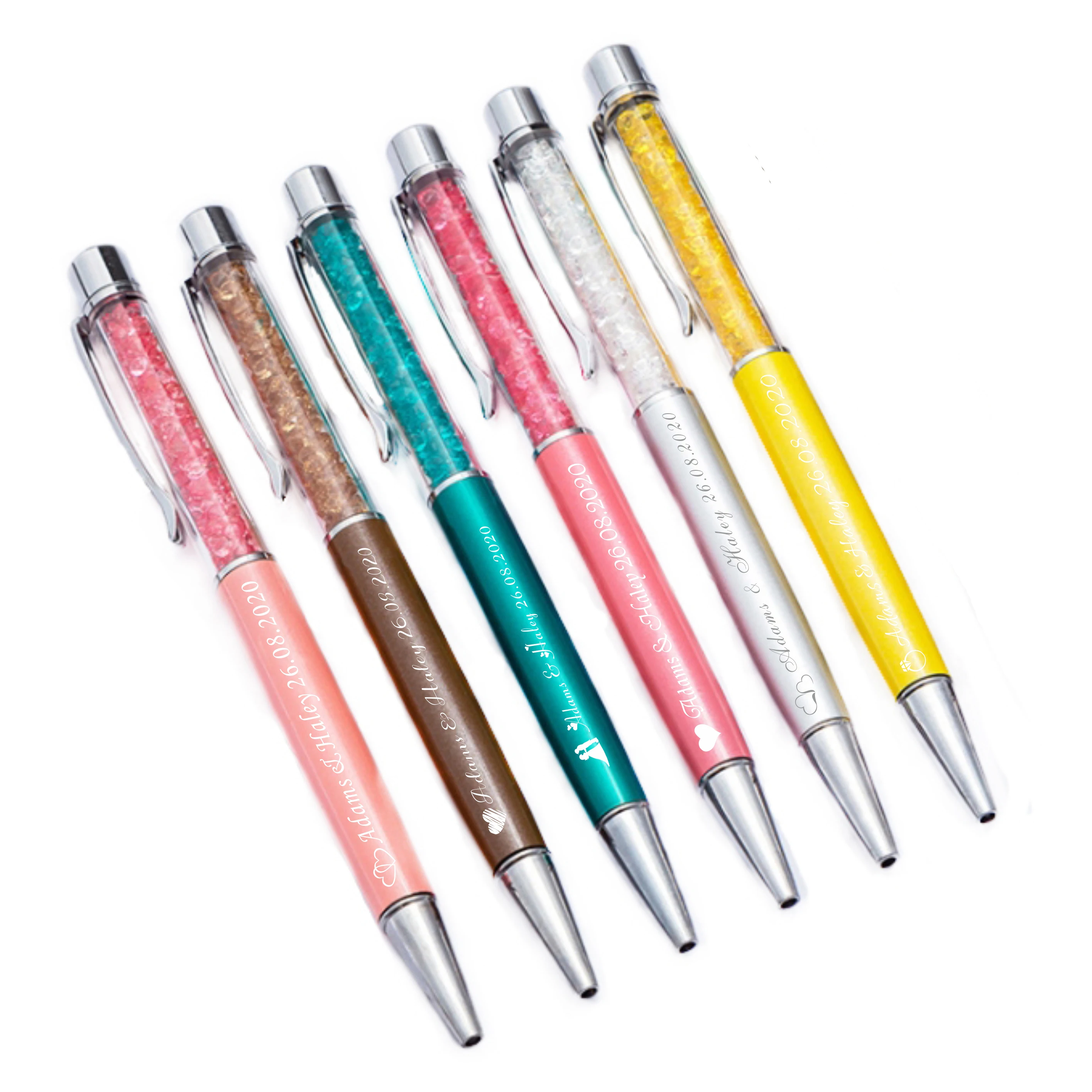 YANGSION 20 шт персонализированный гравированный Кристалл Алмаз металлические ручки