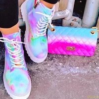 hot 2021 women shoes fashion women boots autumn short boots outdoor round head dyeing plus size 43