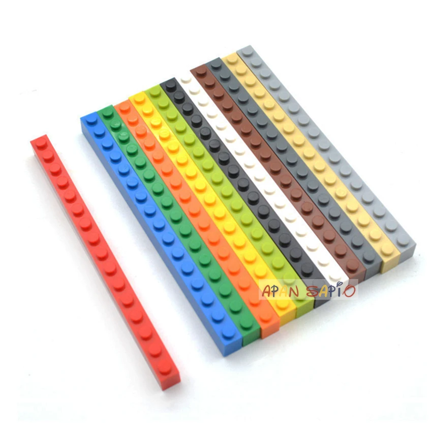 

50PCS 1x16 Dots DIY Building Blocks Thick Figures Bricks Educational Creative Size Compatible With Brands Toys for Children 2465