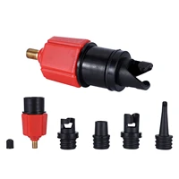 sup air pump adapter inflatable paddle rubber boat kayak air valve adaptor tire compressor converter 4 nozzle 2021