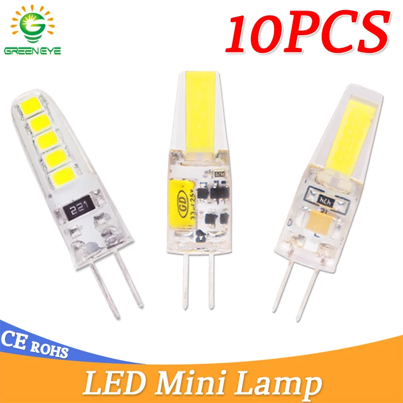 

GreenEye LED G9 G4 Lamp bulb AC/DC 12V 220V 3W 6W 10W COB SMD LED G4 G9 Dimmable Lamp replace Halogen Spotlight Chandelier