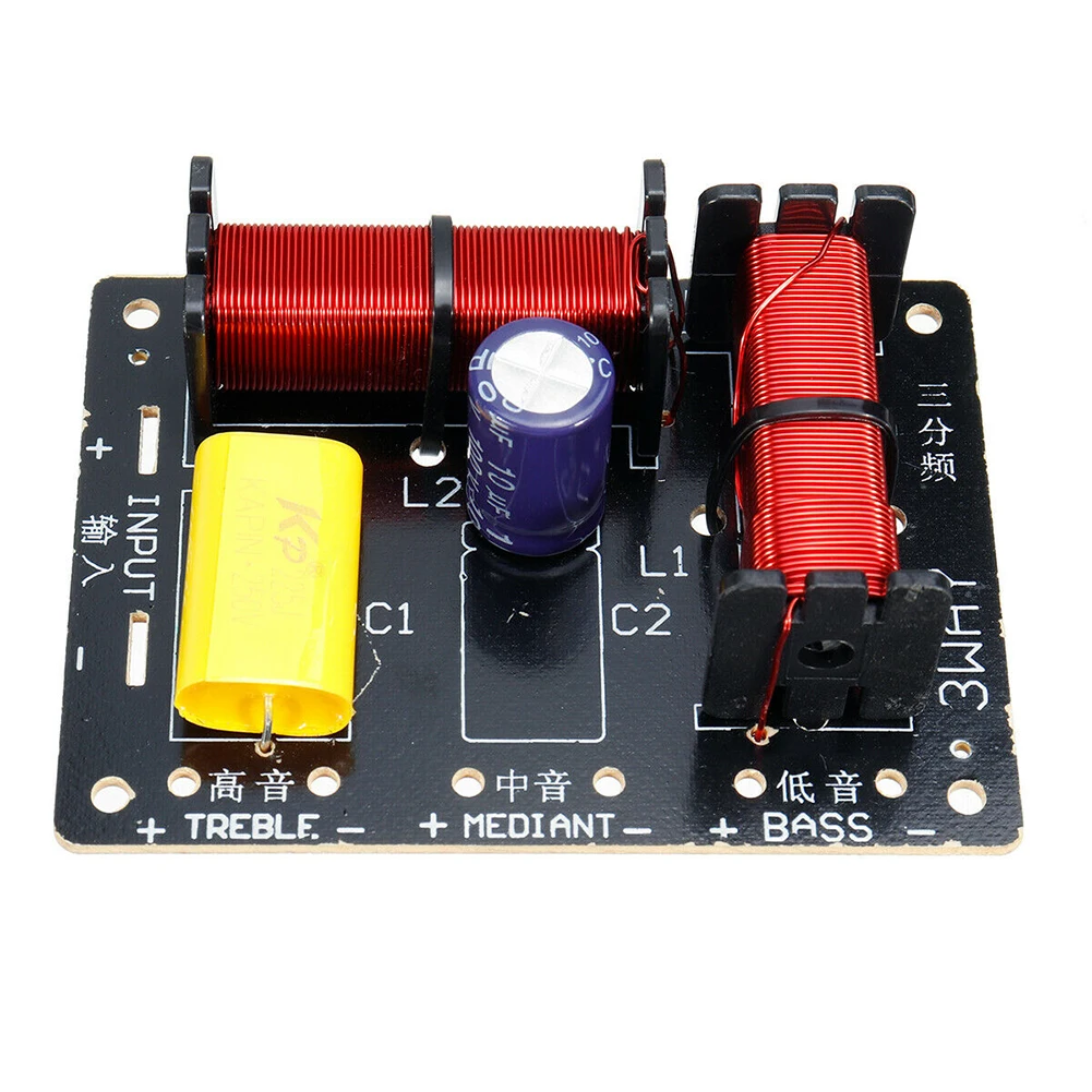 3-полосный аудио-разделитель частоты контурная плата динамик кроссовер Фильтр
