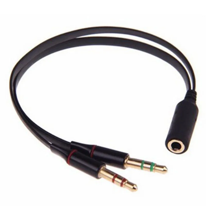 

Splitter 3.5mm Female To 2 Male Y Splitter Aux Audio Cable PC Headphone Earphone Mic Jack Adapter 1 Female To 2 Male Connected