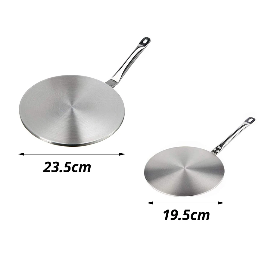 

Stainless Steel Gas and Electric Stovetop Heat Diffuser Ring Plate, Available in 7.6 or 9.25 inch Sizes