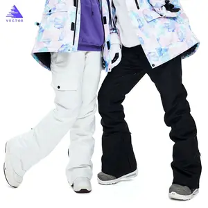 Брюки лыжные, мужские, женские, зимние, теплые, ветрозащитные, водонепроницаемые, 2020