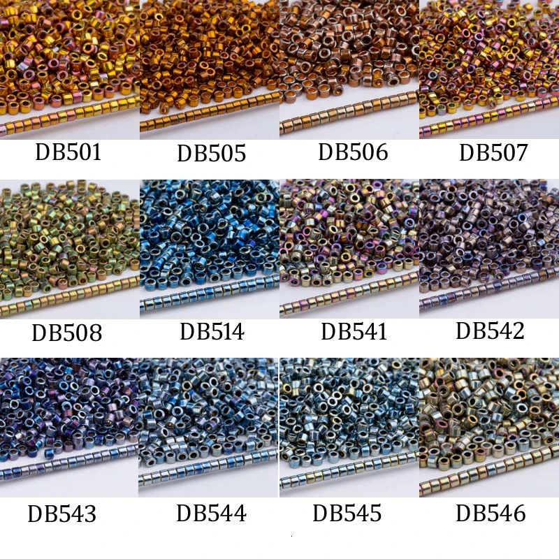 Taidian японский Perles бусины Miyuki Delica для изготовленные вручную французские бусины вышивка 1,6x1,3 мм 11/0 Размеры 3 грамм около 600 штук