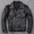 Мужская приталенная куртка из натуральной телячьей шкуры, Классическая мотоциклетная куртка на Косой молнии, весна - изображение
