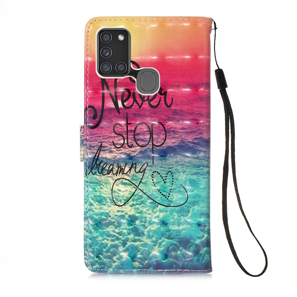 Чехол бумажник для Samsung Galaxy A21s A51 A71 M31 A70E A81 M60S A91 M80S Note 10 Pro S10 Lite S20 Ultra
