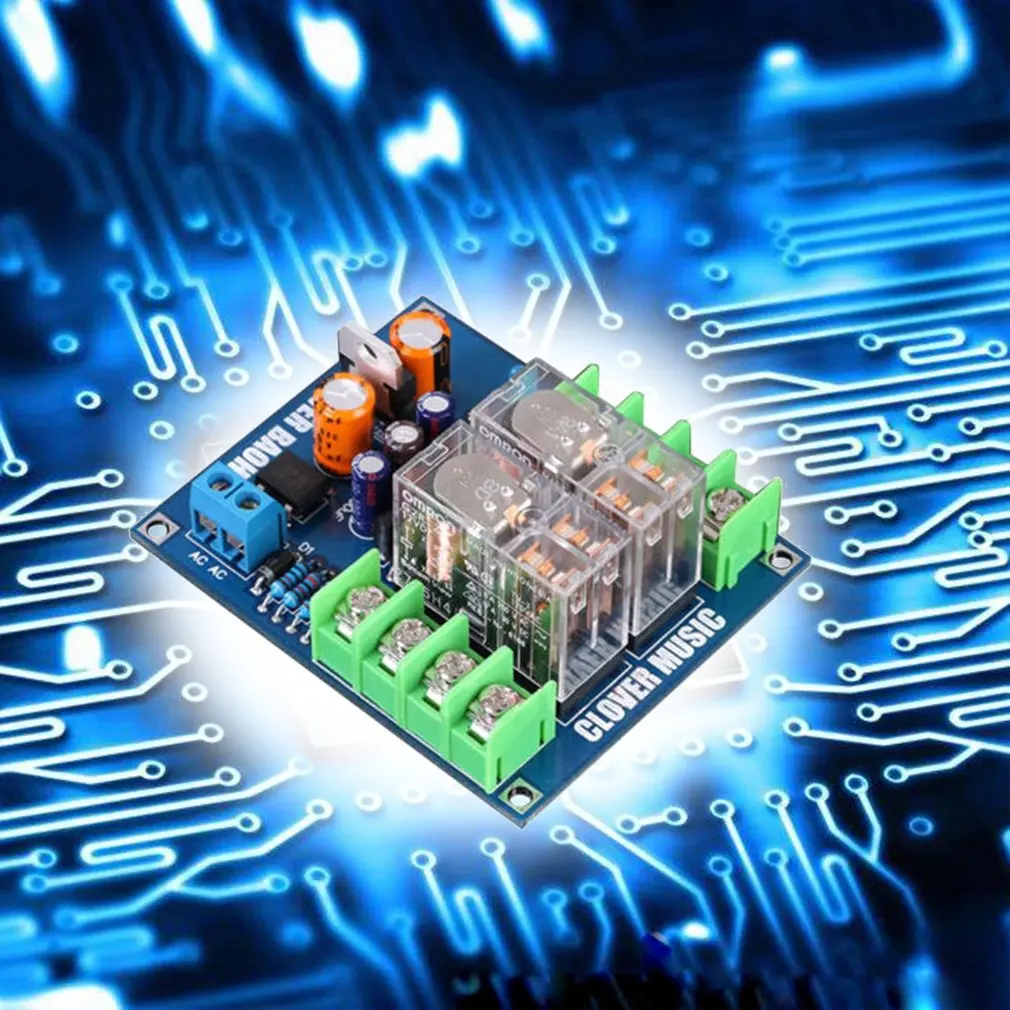 Двойное реле OMRON 7812 + UPC1237 защитная плата динамика комплект для Hi-Fi DIY AC 12-24 |