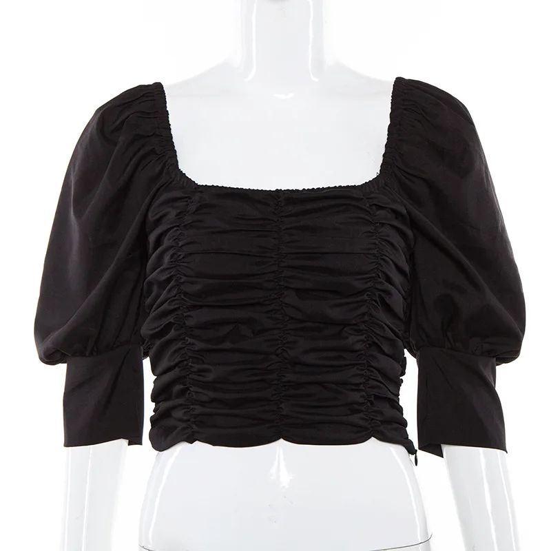 Сексуальная белая черная хлопковая футболка укороченный топ 2019 с открытыми