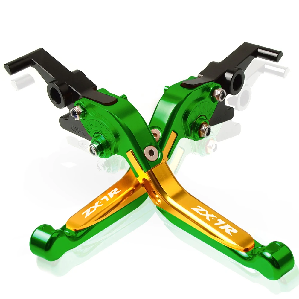 S with logo Мотоцикл с ЧПУ Регулируемые сцепные рычаги Ручка для KAWASAKI ZX7R ZX-7R 1989 1990 1991 1192 1993 1993-2003 ZX7R ZX-7R - Цвет: S with logo