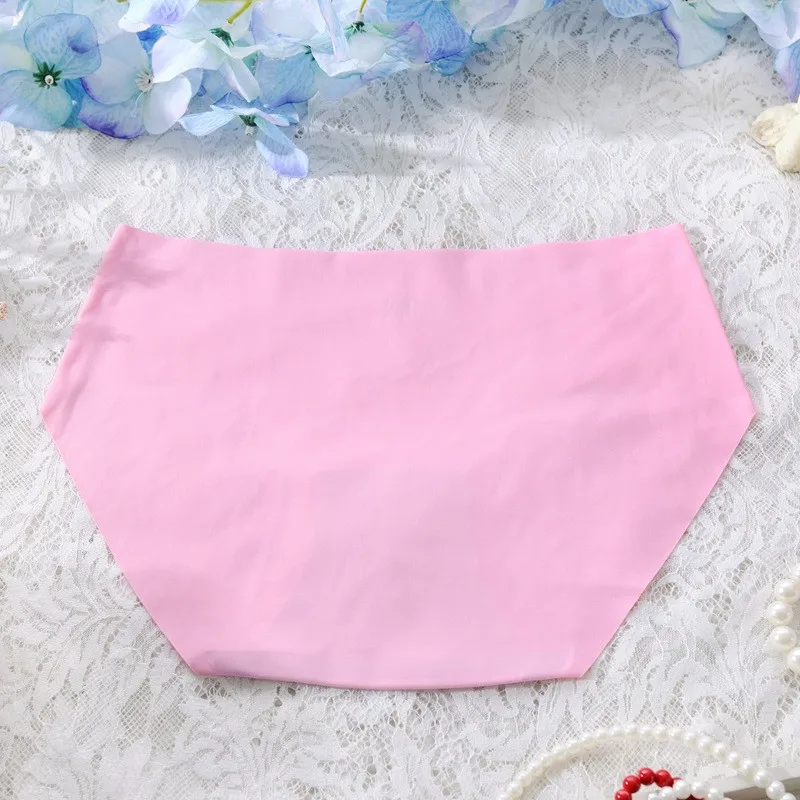 M-XL женское нижнее белье, плюс размер, низкая талия, Сексуальные Бесшовные дышащие трусики, женские и дамские одноцветные трусы