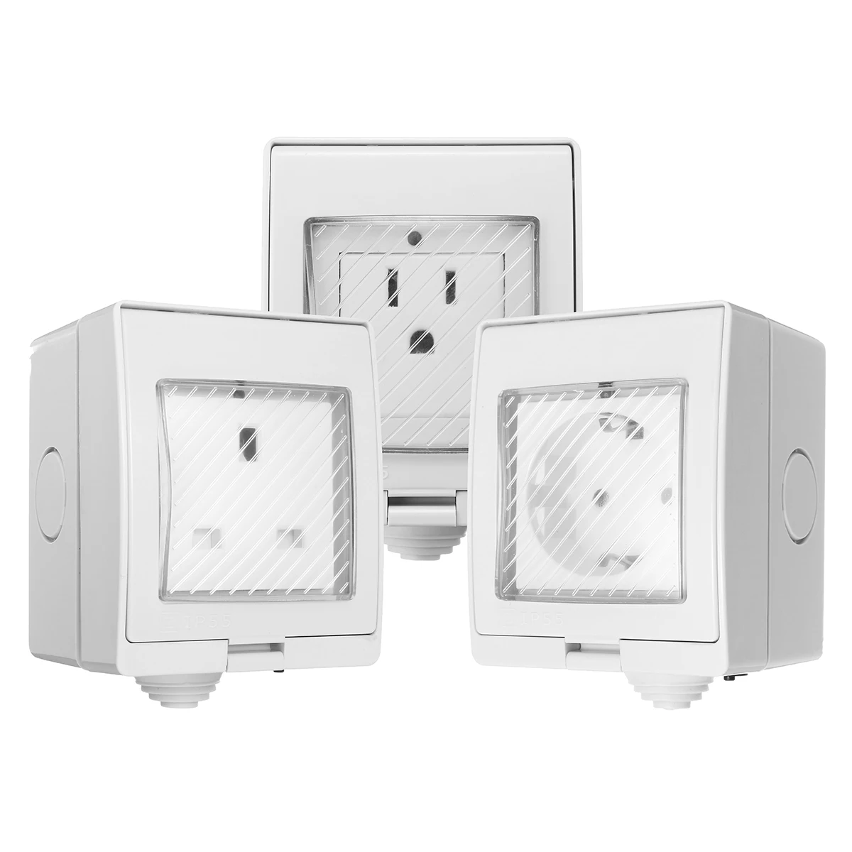 Водонепроницаемый смарт WiFi розетка работает для Alexa Google домашний пульт