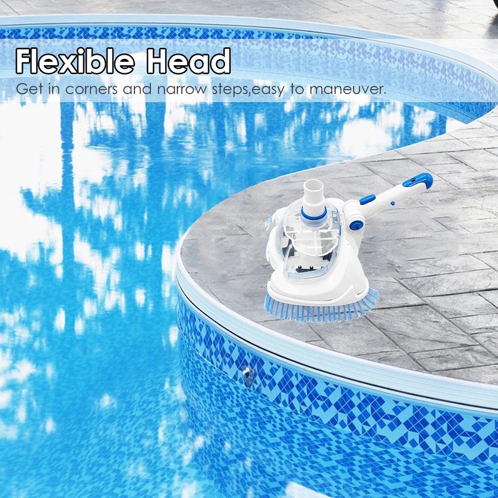 

Transparent Pool Vacuum Head Inground Above Ground Swimming Pool Vacuum Brush Head Spa Vinyl Pool Vacuum Attachment Brushes