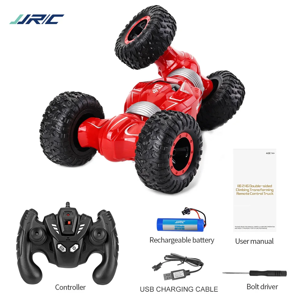 Red 1 battery JJRC Q70 RC автомобиль на радиоуправлении 2,4 ГГц 4WD Twist-deserte автомобили Внедорожные багги игрушка высокая скорость скалолазание RC автомобиль дети детские игрушки - Цвет: Red 1 battery