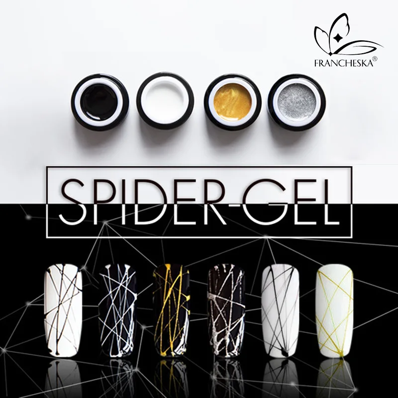 

Gel Spider Line for Nails Art Gel Polish UV Colors Painting Gel Nail Polish Spider Gel Lacquer Web Stickers Gel Polish Gel Foil