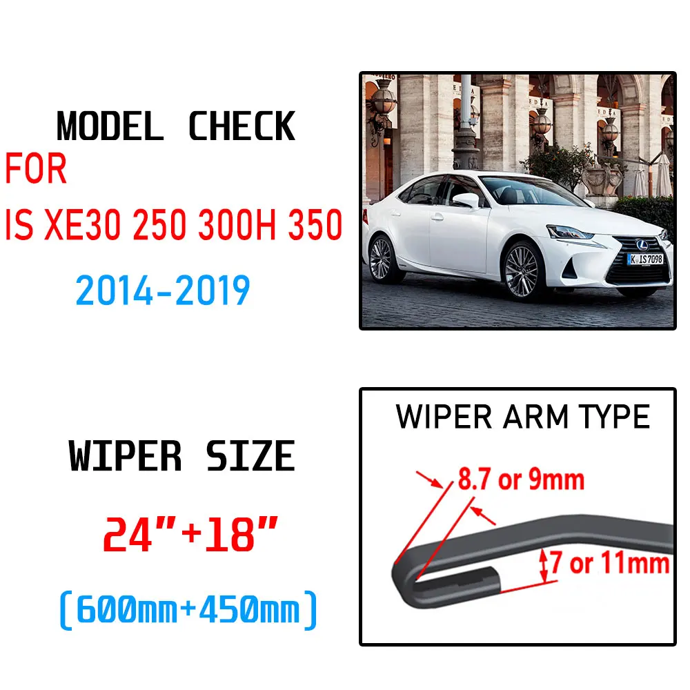 Щетки стеклоочистителя для Lexus IS XE30 250 300h 350 IS250 IS300h IS350 2014 2015 2016 2017 2018