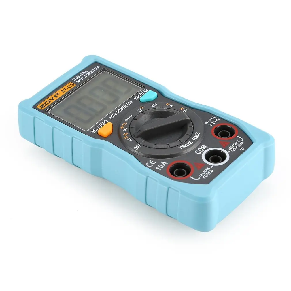 

ZOYI ZT-C3 NCV Digital LCD Multimeter AC/DC Voltmeter Ammeter Auto Range Diode Resistence Frequency Capacitance Tester