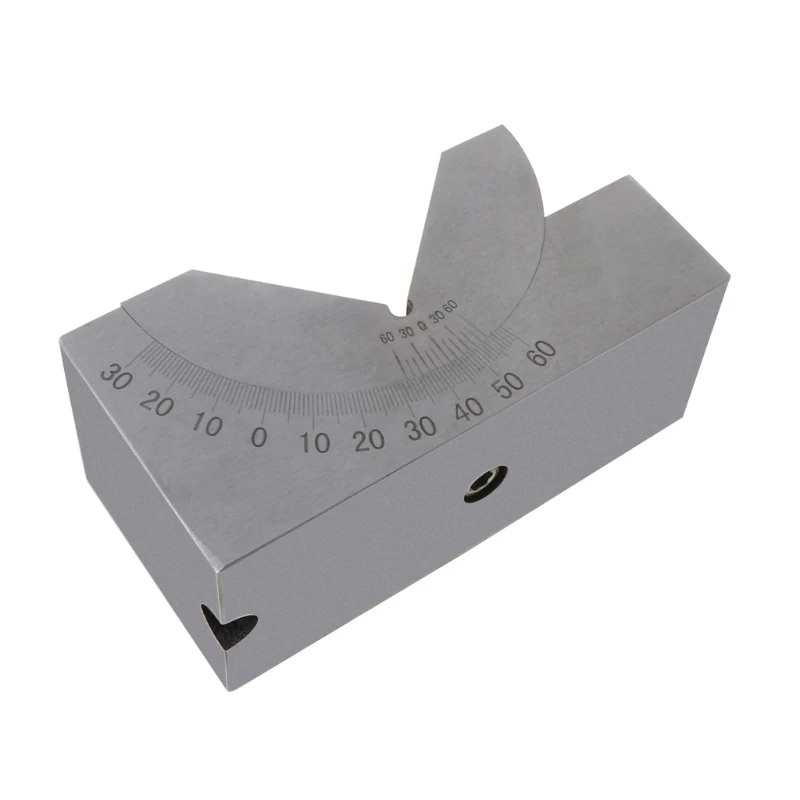 

AP46 Adjustable Angle Gauge V-Block 0 to 60 Degree Ruler for Milling Machine