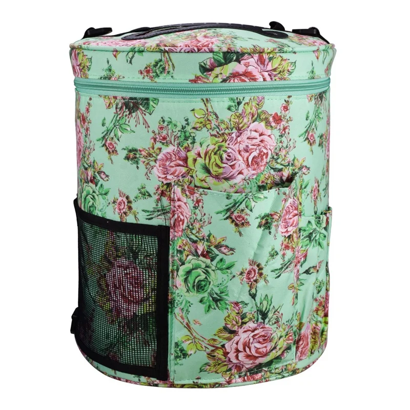 

Knitting Bag Organizer Yarn Storage Case for Crocheting Hook Knitting Needles Wool Storage Tote Bag for Women