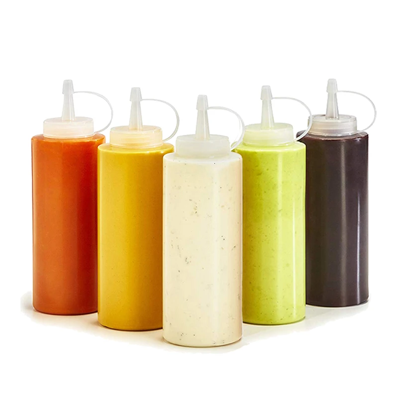 Бытовые Бутылочки для приправ барбекю с закручивающейся крышкой крышки кетчупа