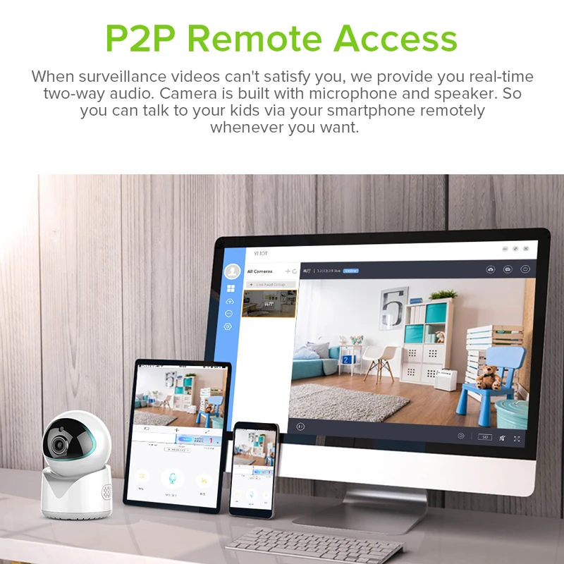 IP камера видеонаблюдения 1080P 2 Мп Wi Fi с автослежением|Камеры видеонаблюдения| |