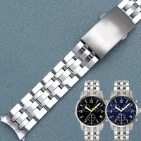 19mm stainless steel watch band for tissot t035 t17 t014 t055 watchband butterfly buckle strap wrist bracelet watchband