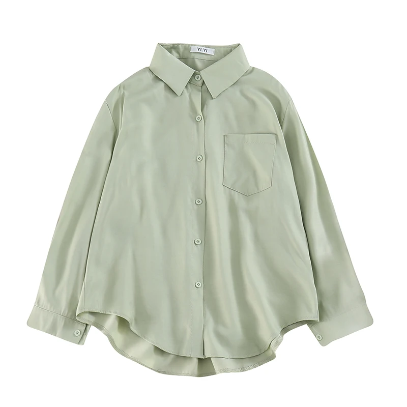 

Loose Casual Style Solid Women's Clothing Long Sleeve Autumn Blouses Hipster Ladies Tops Korean Clothes Female Shirts New