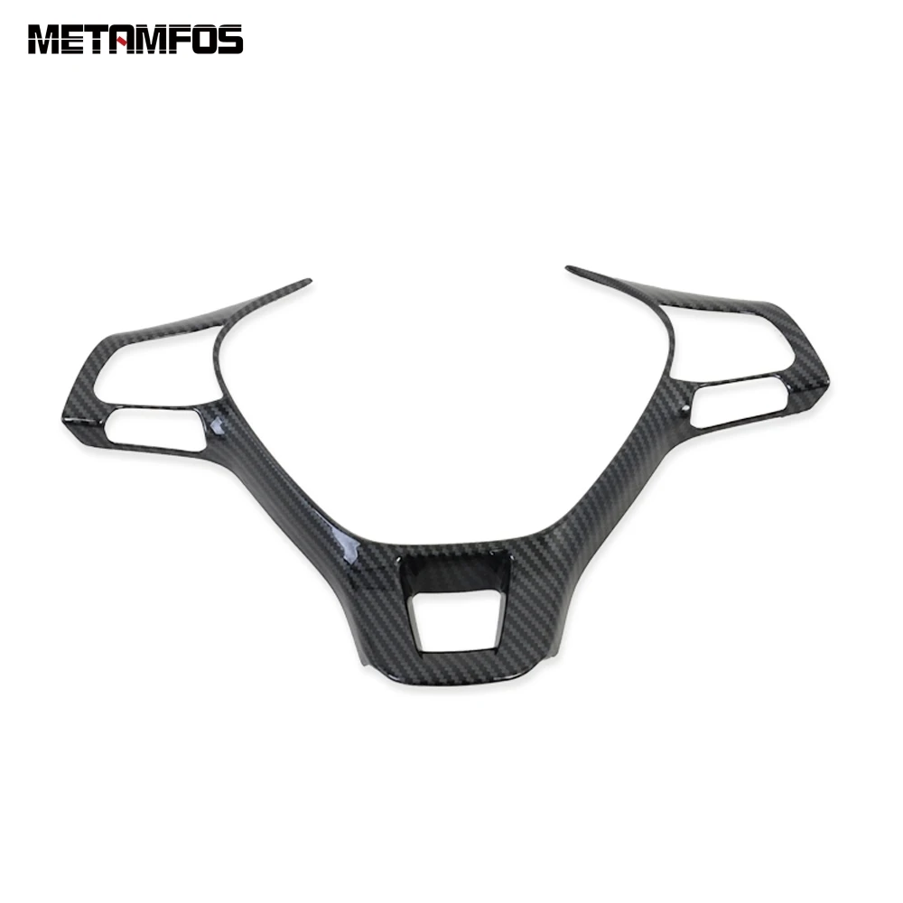 Чехол на руль из углеродного волокна для Volkswagen T ROC TROC 2017 2018 2019 отделка