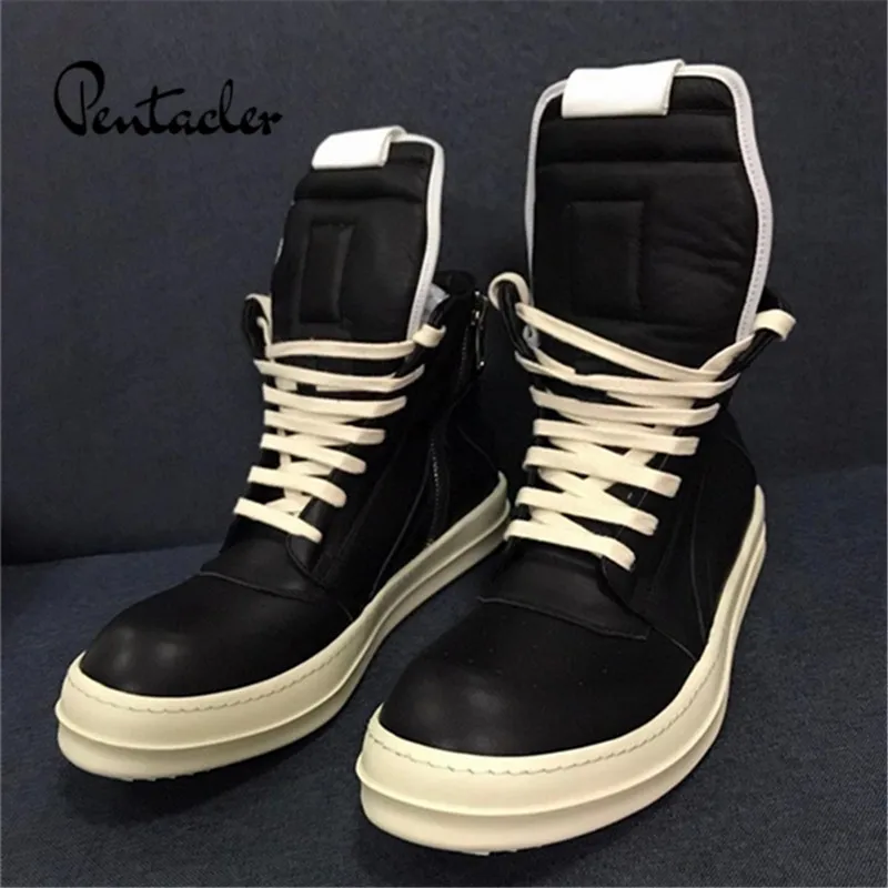 

Новые высокие ботинки из натуральной воловьей кожи с высоким берцем и термополиуретановой подошвой геометрические ботинки 21ss с окантовкой...