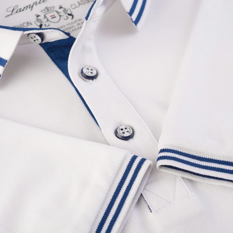 Рубашка-поло из льняного волокна с индивидуальным логотипом Летняя Повседневная