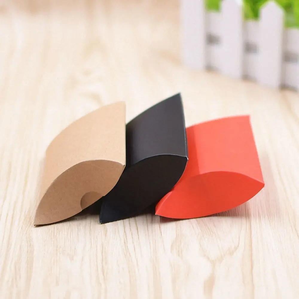 10 шт. коробки для конфет бумажные подарочные пакеты в форме подушки свадьбы дня