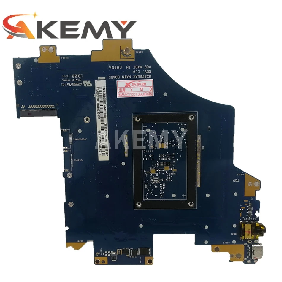 akemy for asus q325ua q325u ux370ua ux370u ux370uak q325uak laptop motherboard 60nb0en0 mb2110 w i5 7200u cpu 8gb ram free global shipping