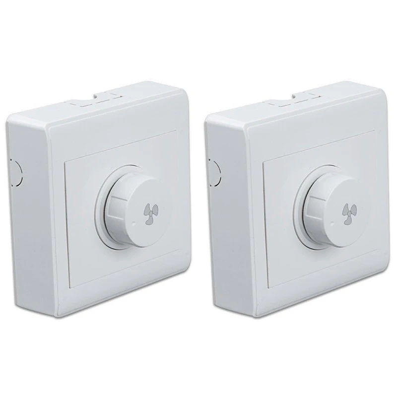 2 шт. потолочный вентилятор Плавная Скорость регулятор поверхностного монтажа