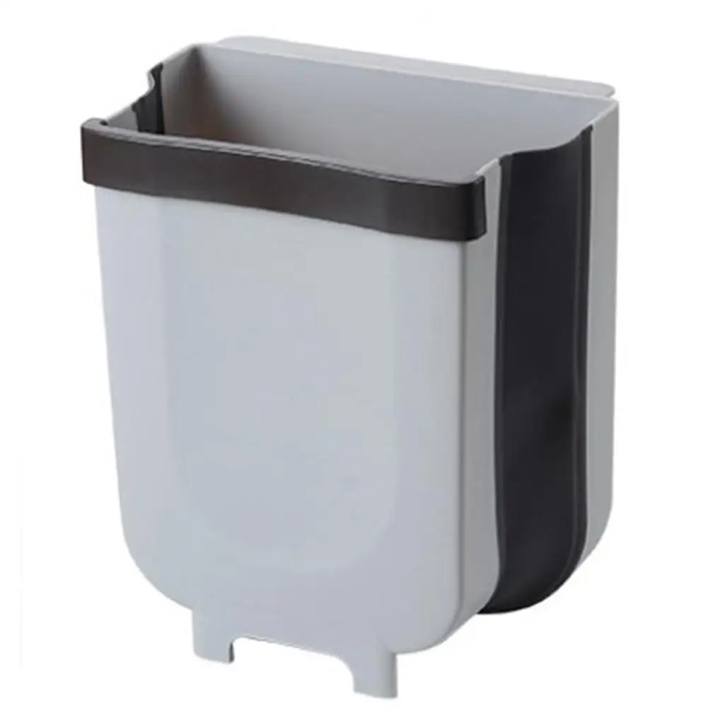 

Universal Automobile Portable Hanging Trash Can Scalable Multifunctional Folding Car Trash Can Fit for Car and Kitchen 3 Colors