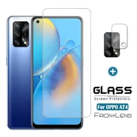 tempered glass for oppo a74 4g5g screen protector glass for oppo a 74 a74 5g camera lens film opo opp oppoa74 4g phone cover