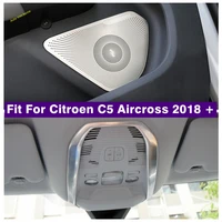 front roof reading lights lamps door stereo speaker audio sound decoration cover trim fit for citroen c5 aircross 2018 2021