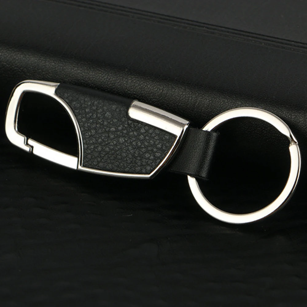 

Car Key Chain Fashion Creative Men's Metal Keyring Keyfob Keychain Durable Auto Vehicle Accessories Universal Silver