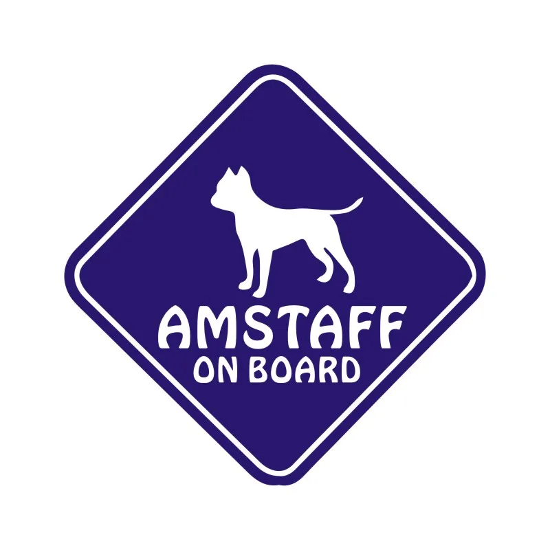 15x15 см AMSTAFF на борту, наклейки и Переводные картинки для кузова собаки, украшение автомобиля, дверь, окно, виниловые наклейки