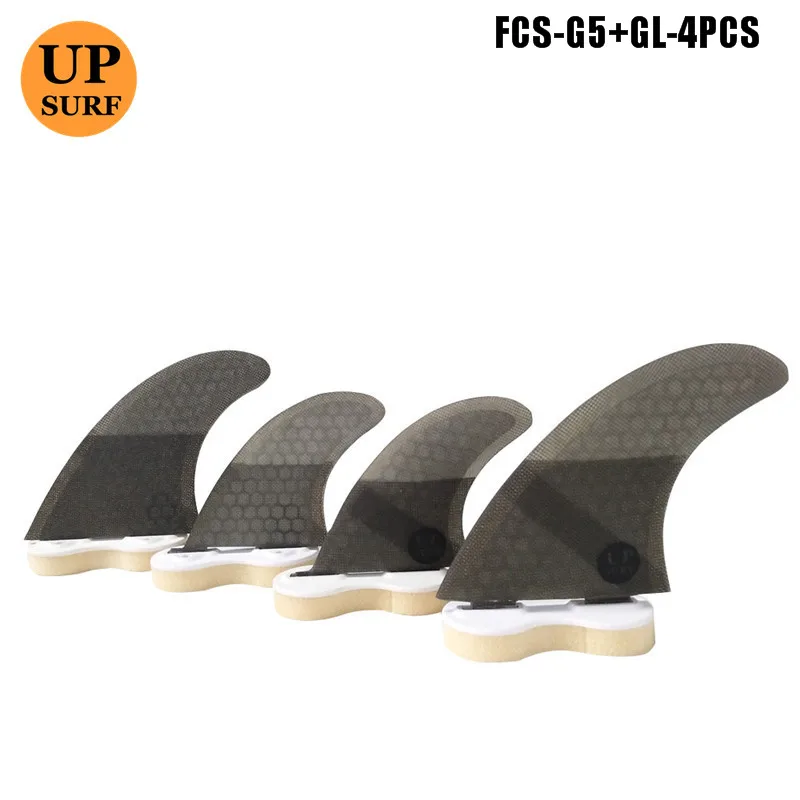 Upsurf логотип FCS плавники G3/G5/GL с винтами и ключ плавники сумка для серфинга сотовый плавник Стекловолокна Плавники FCS Quilhas плавники
