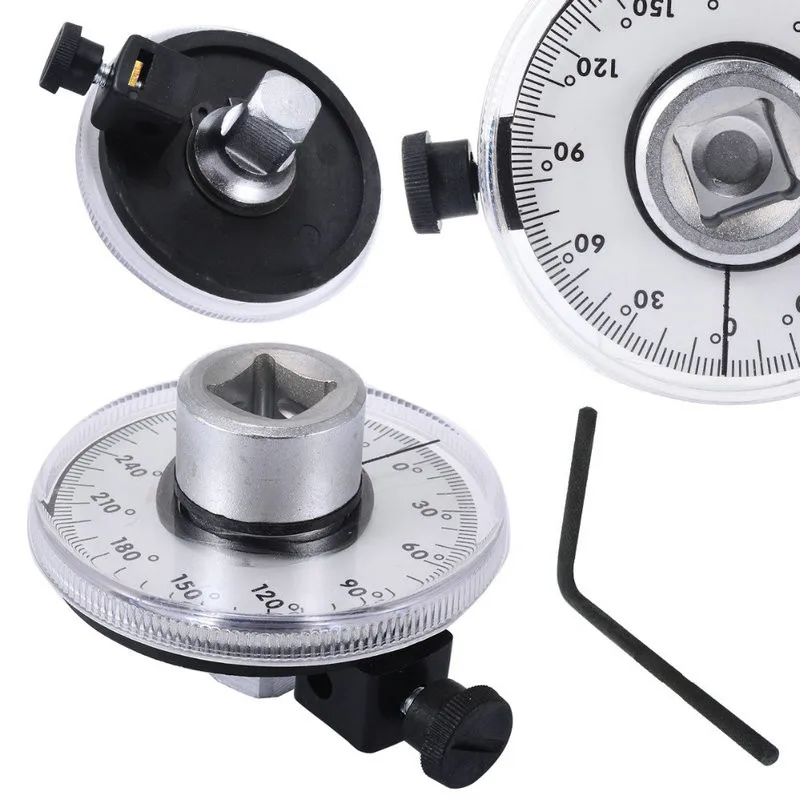 

1/2" Adjustable Drive Torque Angle Gauge Auto Garage Tool Set Hand Tools Wrench