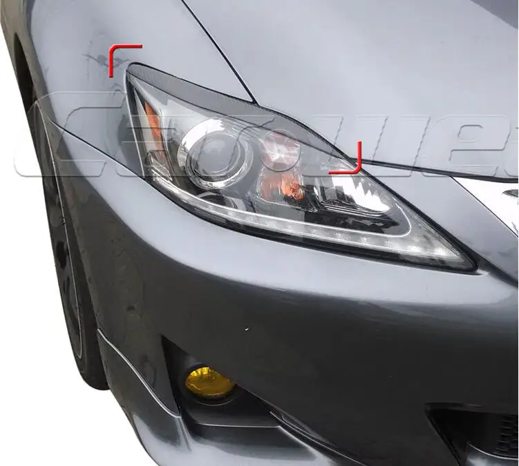 100% задняя фара из углеродного волокна брови веки для Lexus IS IS250 IS300 IS350 передняя