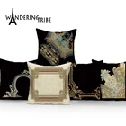 Чехол в скандинавском стиле для дома, искусственная кожа, винтажный стиль, современные наволочки, Пользовательские наволочки